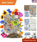 Wildflower Seeds Mix - Multicolored Low Growing - Attract Pollinators - Native Wildflowers
