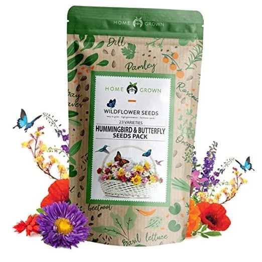 Wildflower Seeds - 3 Oz Premium Birds & Butterflies Seed Collection - 130,000+ Seeds