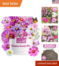 Cosmos Seeds Wildflower Mix - 1 Oz, 4 Varieties for Beautiful Gardens - Dazzling Colors, Easy to Grow