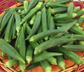 Emerald Okra Seeds - 25+ Heirloom Non-GMO Seeds - Fresh Okra (Abelmoschus esculentus)