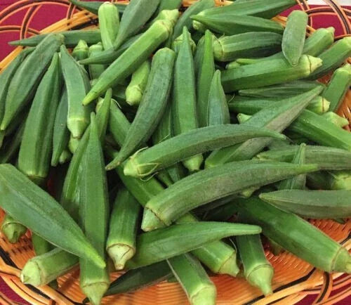 Emerald Okra Seeds - 25+ Heirloom Non-GMO Seeds - Fresh Okra (Abelmoschus esculentus)