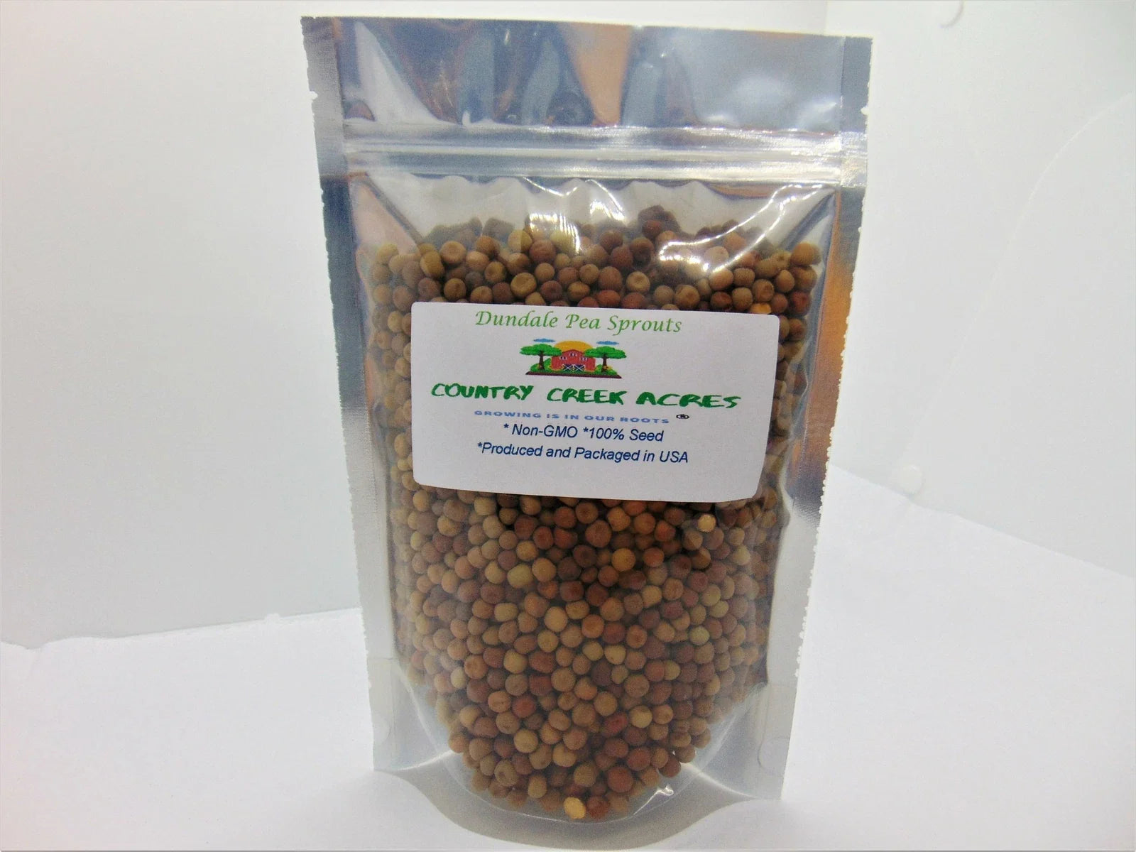 Dundale Pea Sprouting Seed 4 Ounce Non GMO - Pisum sativum - Organic Microgreens Grow Kit