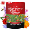 Wildflower Seeds Bulk Pack - 85,000 Seeds, 35 Varieties, Annual & Perennial Mix - Eco-Friendly Flower Seeds