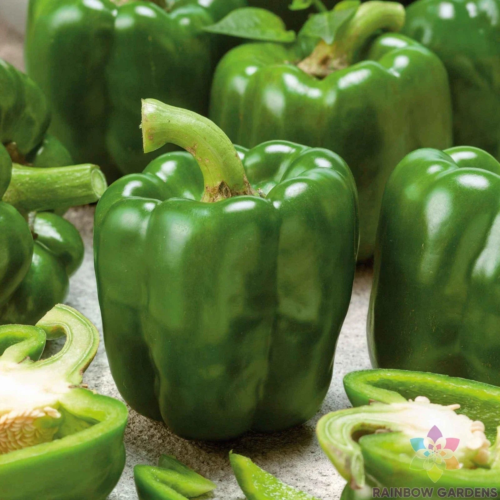 Emerald Giant Sweet Pepper Seeds - 25+ Pack for Garden Planting - Capsicum annuum - USA