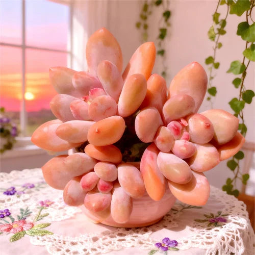 Rare Succulents | Bare Root | xPachyveria Elaine | Easy Care Live Plant | Unique Colors and Shapes