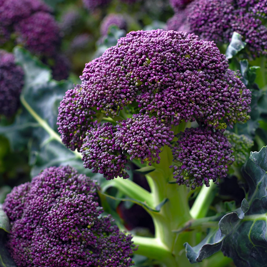 Purple Sprouting Broccoli Seeds – 150 Heirloom Brassica Oleracea Seeds for Early Winter Harvest