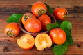 Kaki Persimmon Cuttings Diospyros Kaki Tomel 5 Unrooted Pieces for Grafting Fruit Tree Propagation