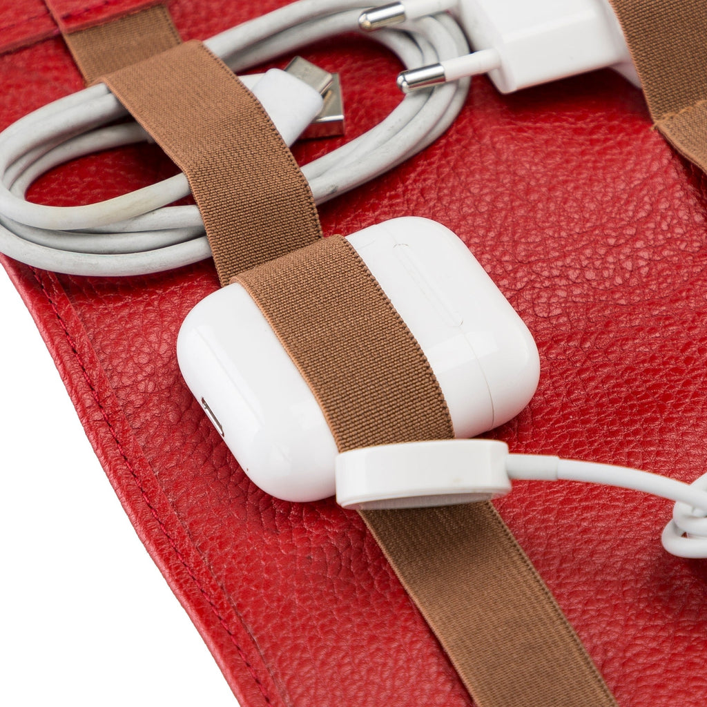 Salida Travel Pouch and Premium Leather Cable Organizer