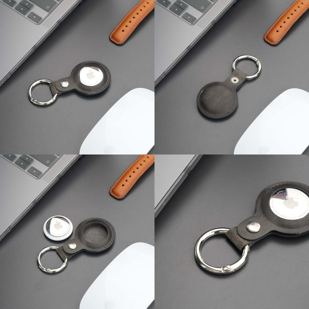 Saratoga Leather AirTag Holder