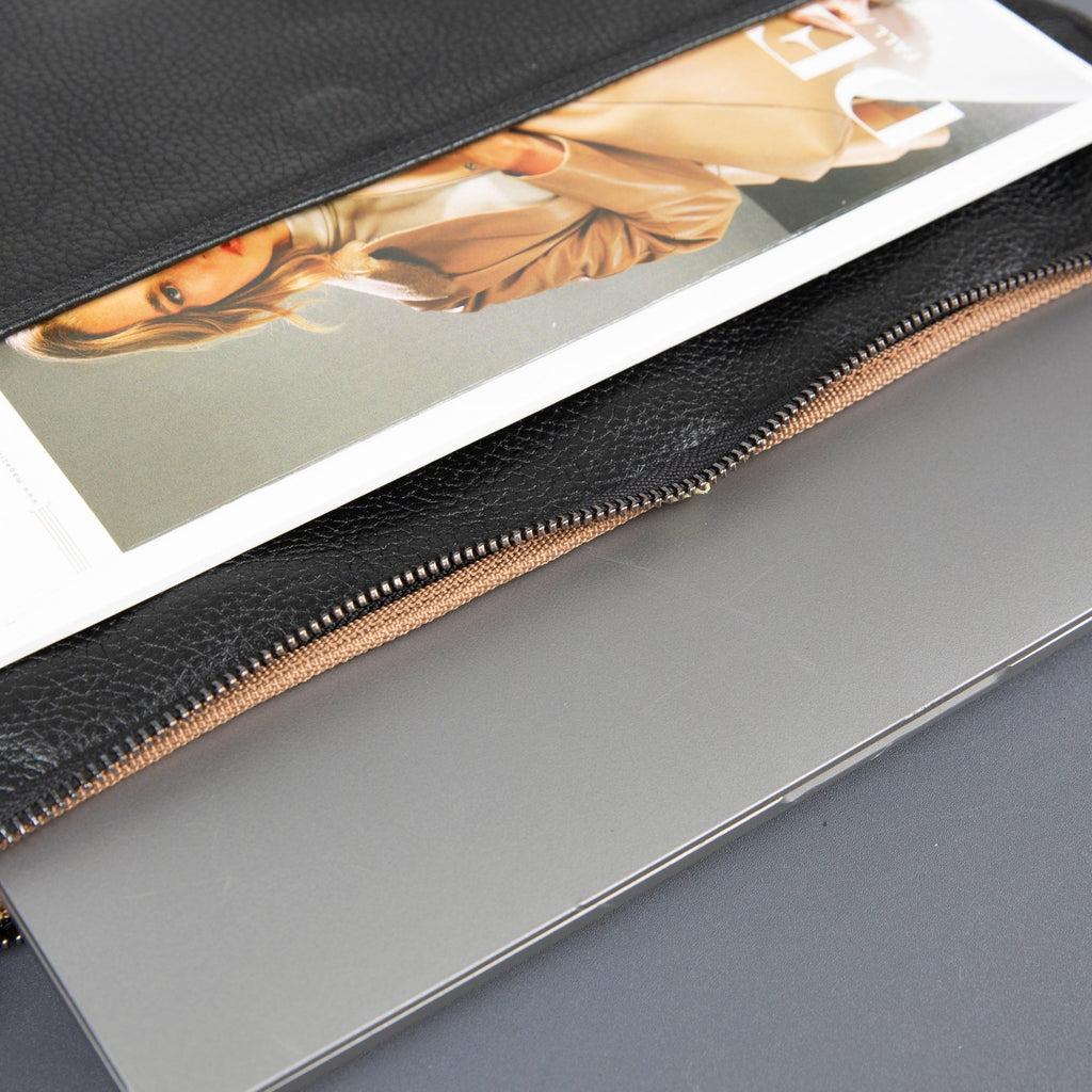 Seward Leather Laptop Bag with Shoulder Strap - MacBook Sleeve 14" & 16"