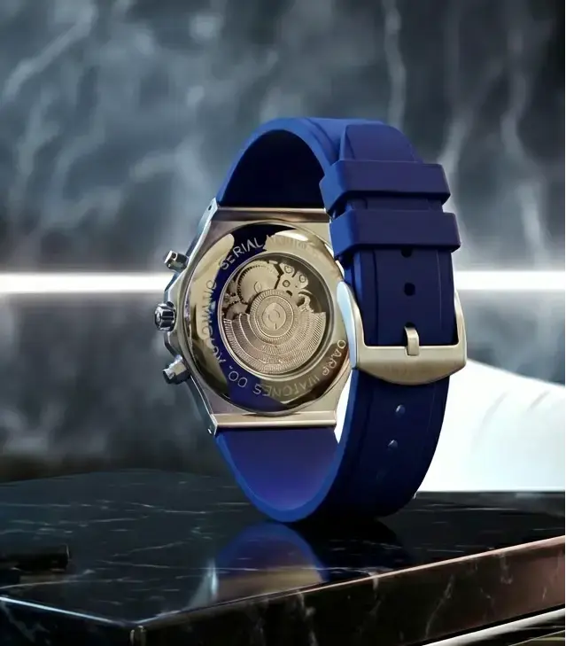 Stainless Steel Skeleton Watch - The 199 Blue by Dapper Watches