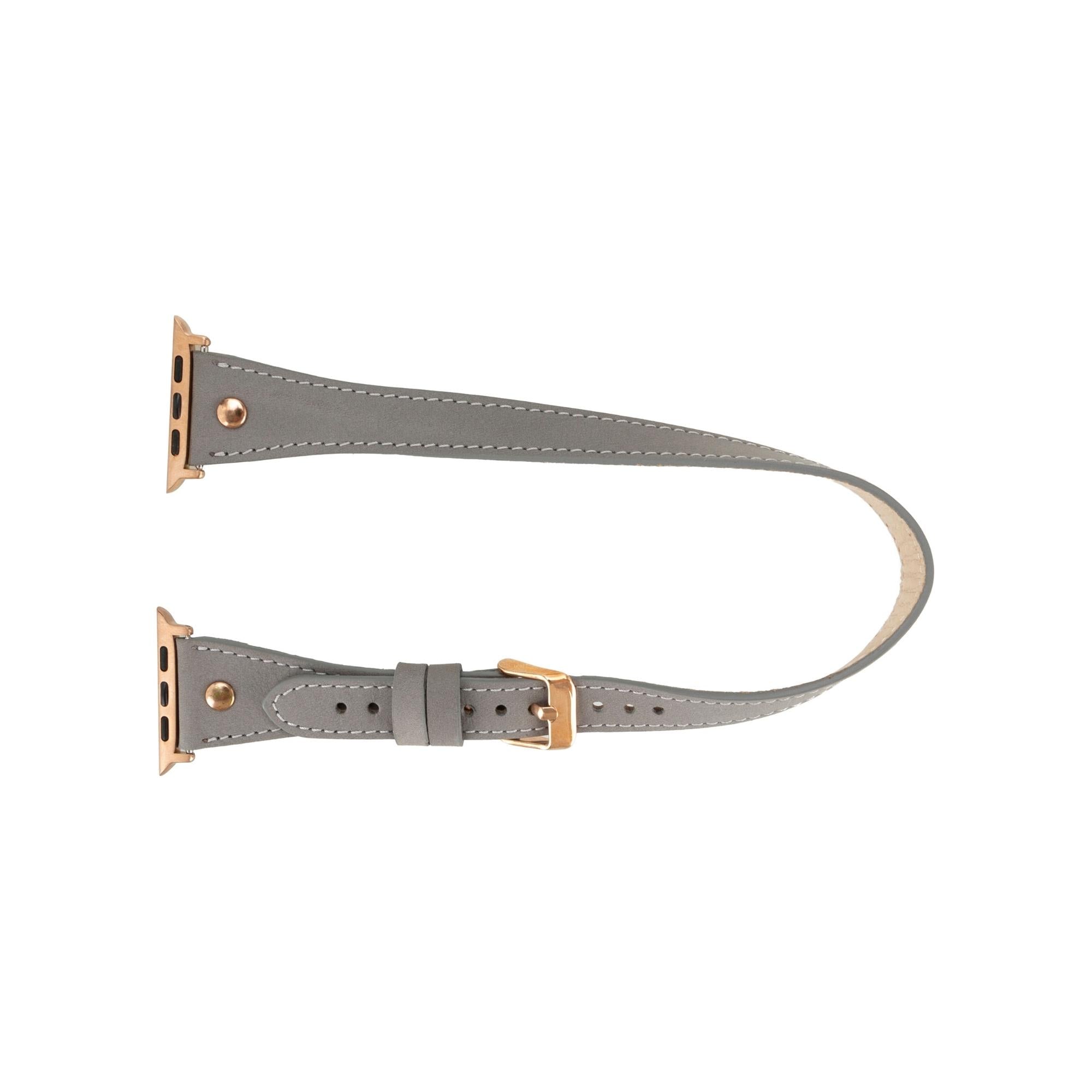 Syracuse Double Tour Leather Bands for Apple Watch 9, Ultra 2 and SE