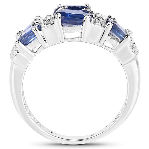 2.44 Carat Genuine Kyanite .925 Sterling Silver Ring