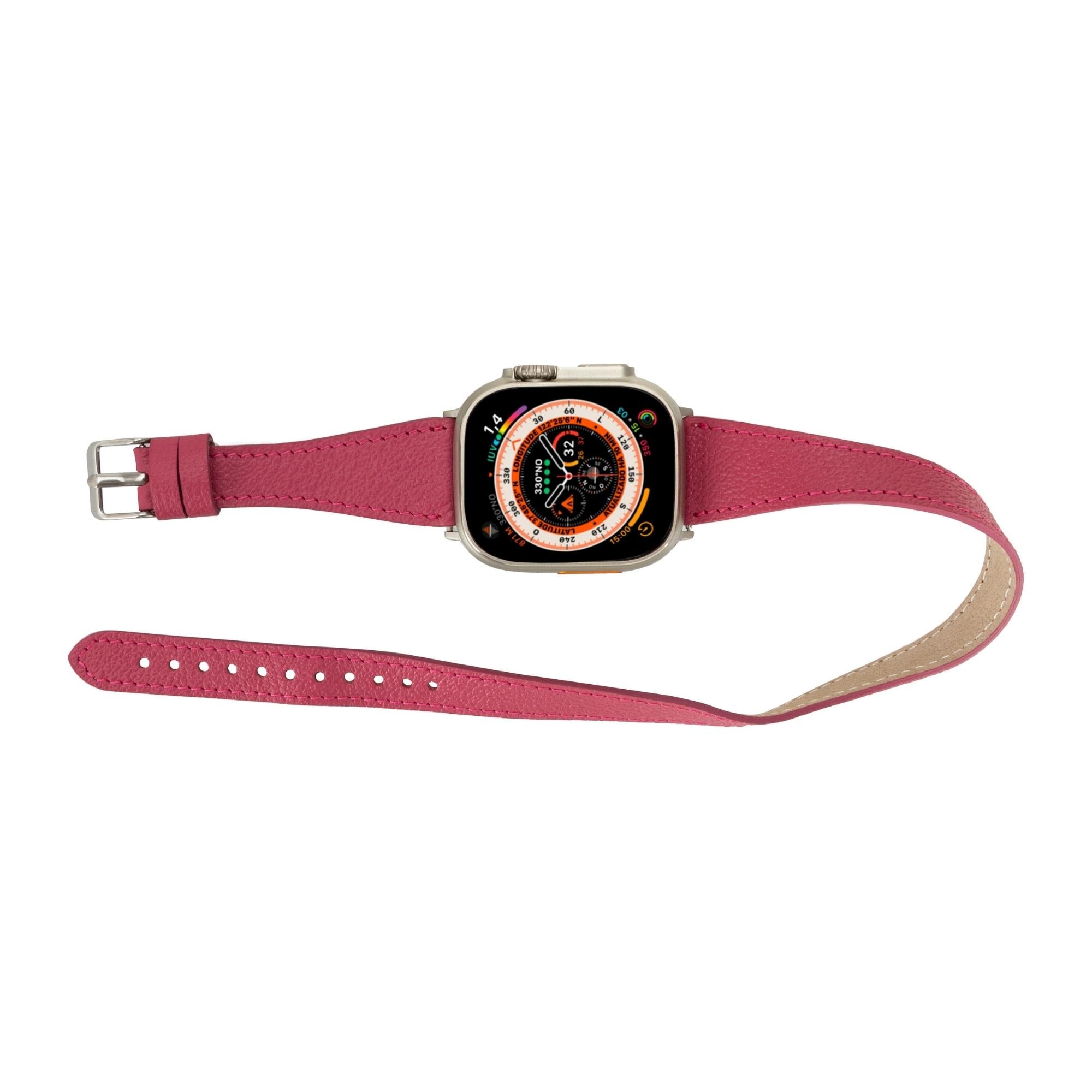 Vail Double Tour Leather Bands for Apple Watch 9, Ultra 2 and SE