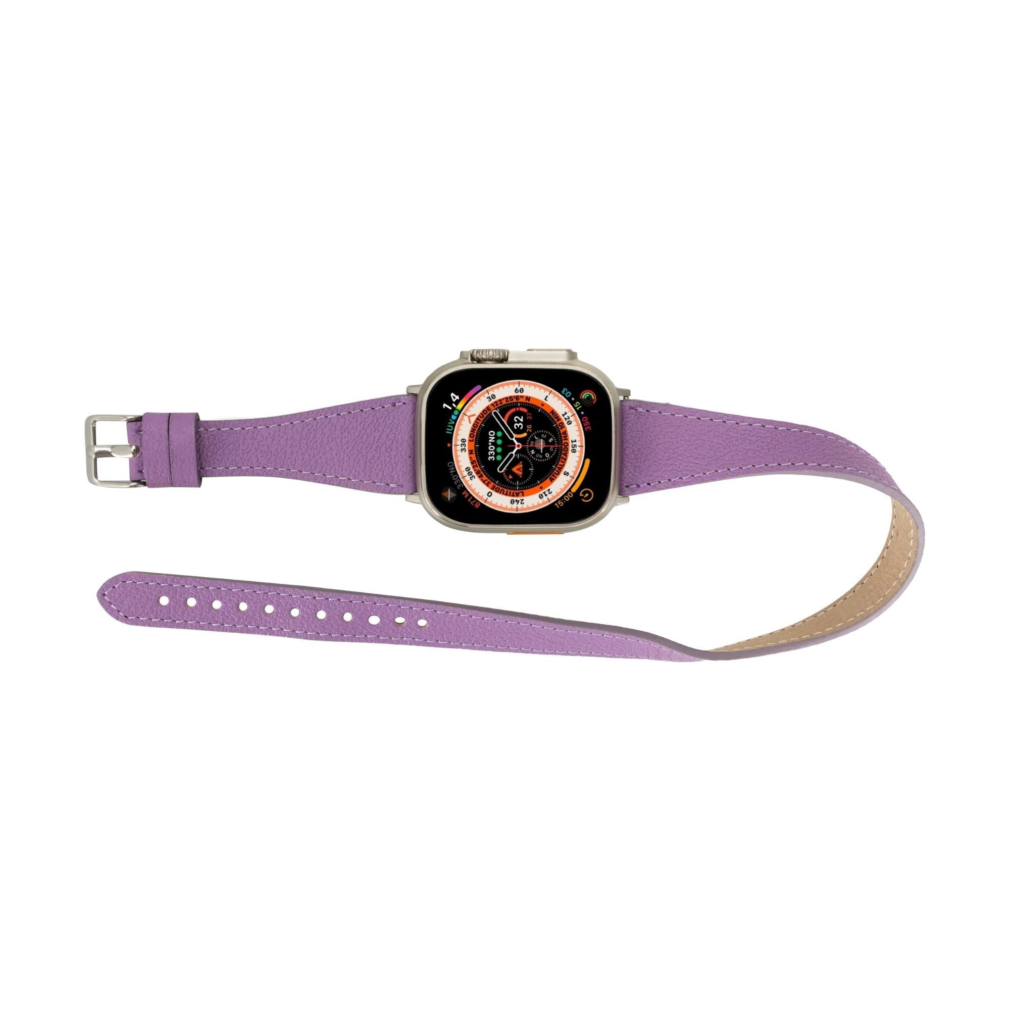Vail Double Tour Leather Bands for Apple Watch 9, Ultra 2 and SE