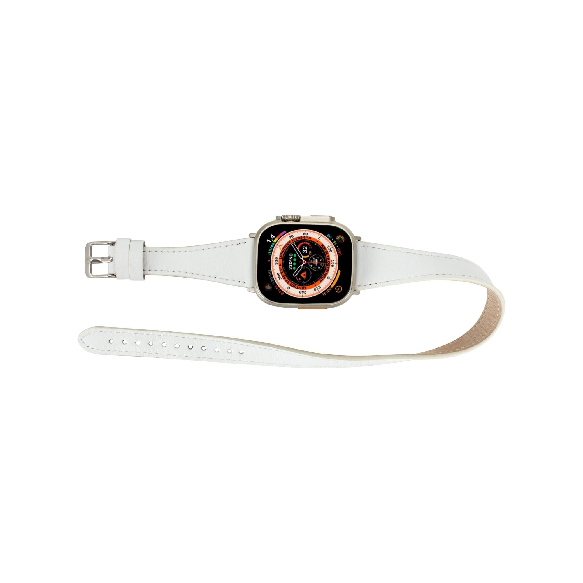 Vail Double Tour Leather Bands for Apple Watch 9, Ultra 2 and SE